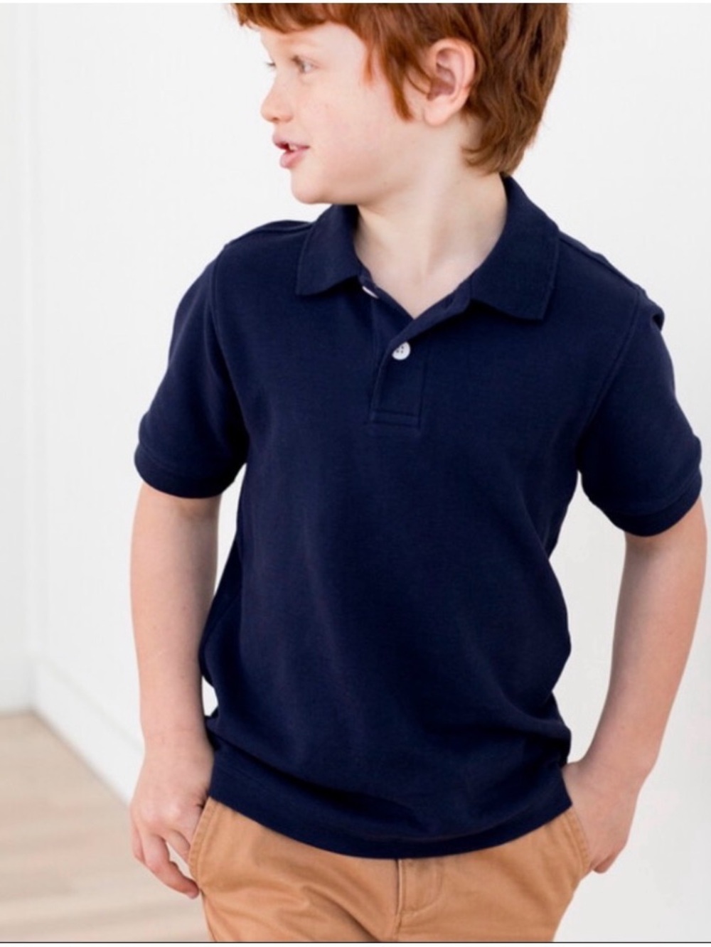 Hanna Andersson Boys' Classic Short Sleeve Polo